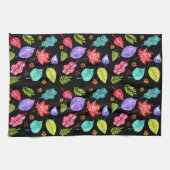 Mooie en kleurrijke bladeren keukenhanddoek (Horizontaal)