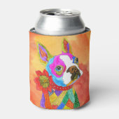 Mooie en kleurrijke Boston Terrier Blikjeskoeler (Blikje Voorkant)