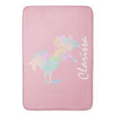 Mooie en kleurrijke eenhoorn badmat (Voorkant Verticaal)