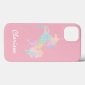 Mooie en kleurrijke eenhoorn Case-Mate iPhone case (Achterkant (horizontaal))