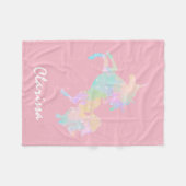 Mooie en kleurrijke eenhoorn fleece deken (Voorkant (Horizontaal))