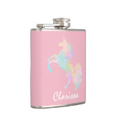 Mooie en kleurrijke eenhoorn heupfles (Rechts)