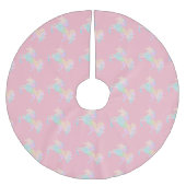 Mooie en kleurrijke eenhoorn kerstboom rok (Voorkant)