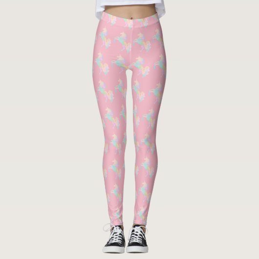 Mooie en kleurrijke eenhoorn leggings (Voorkant)