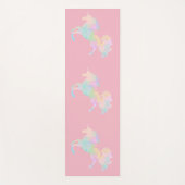 Mooie en kleurrijke eenhoorn yogamat (Voorkant)