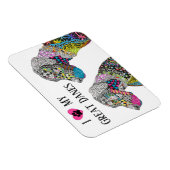 Mooie en kleurrijke Grote Denen Magneet 3 "x4" (Rechterzijde)