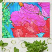 Mooie en kleurrijke Hummingbird keukenhanddoek (Gevouwen)