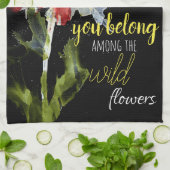 Mooie en kleurrijke keukenhanddoek met blaasjes (Gevouwen)