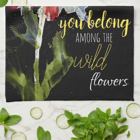 Mooie en kleurrijke keukenhanddoek met blaasjes (Gevouwen)