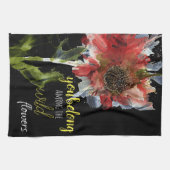 Mooie en kleurrijke keukenhanddoek met blaasjes (Horizontaal)