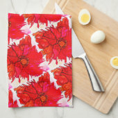 Mooie en kleurrijke keukenhanddoek met blaasjes (Quarter Fold)