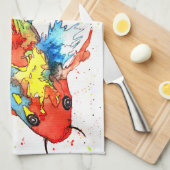 Mooie en kleurrijke Koi Fish Kitchen Towel Theedoek (Quarter Fold)