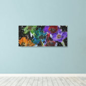 Mooie en kleurrijke Poppies Canvas Afdruk (Insitu (Houten vloer))