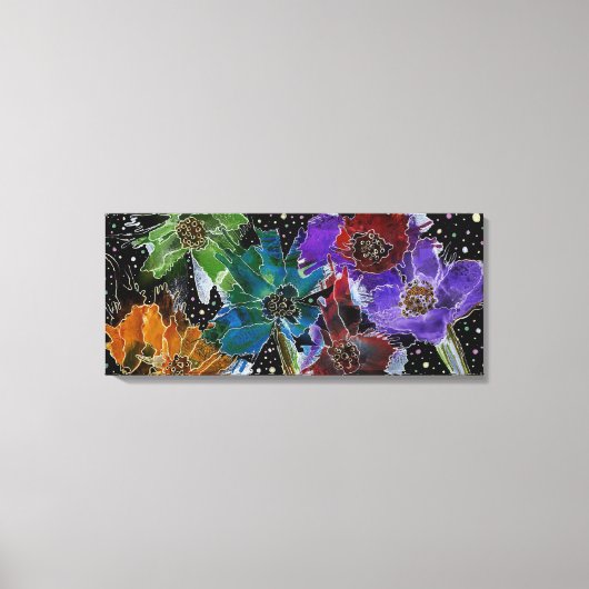 Mooie en kleurrijke Poppies Canvas Afdruk (Voorkant)