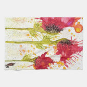 Mooie en kleurrijke Poppy Keuken Handdoek (Horizontaal)