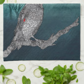 Mooie en kleurrijke Raven Crow Kitchen Towel Theedoek (Gevouwen)