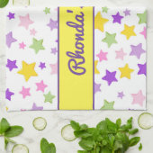 Mooie en kleurrijke sterren theedoek (Gevouwen)