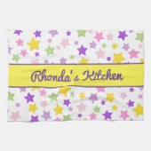 Mooie en kleurrijke sterren theedoek (Horizontaal)