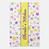 Mooie en kleurrijke sterren theedoek (Verticaal)