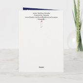 Mooie en kleurrijke vlinder Wenskaart Bedankkaart (Achterkant)