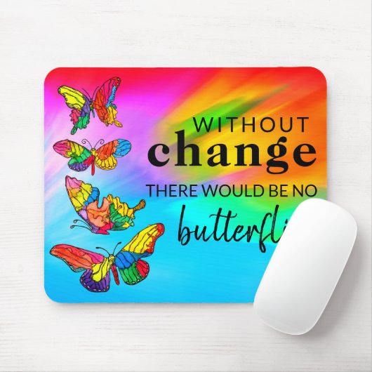 Mooie en kleurrijke vlinders Muismat (Met muis)