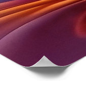 Mooie en kleurrijke Wavy Lines Wall Art Design Poster (Hoek)