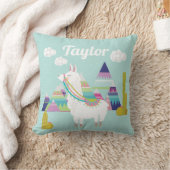 Mooie en Kleurrijke Woestijn Alpaca Babykamer Kussen (Deken)