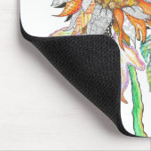 Mooie en kleurrijke zonnebloem Muismat (Hoek)