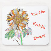 Mooie en kleurrijke zonnebloem Muismat (Voorkant)