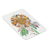 Mooie en Kleurrijke Zonnebloemmagneet 3"x4" Magneet (Rechterzijde)