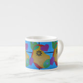 Mooie en levendige kleuren! Espresso kop (Voorkant rechts)