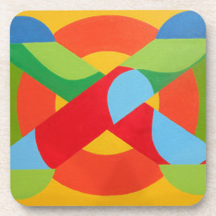 Mooie en levendige kleuren! Harde plastic coaster Bier Onderzetter