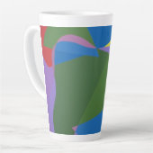 Mooie en levendige kleuren! Latte mok (Linkerhoek)