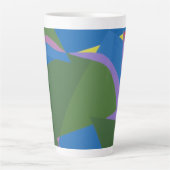 Mooie en levendige kleuren! Latte mok (Voorkant)