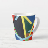 Mooie en levendige kleuren! Latte mok (Rechterhoek)