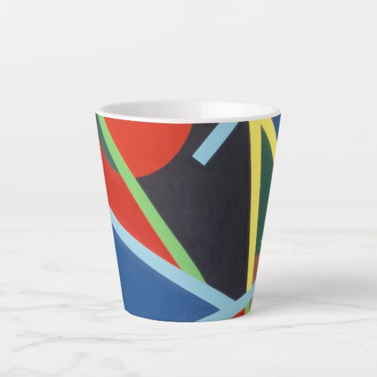 Mooie en levendige kleuren! Latte mok (Voorkant)