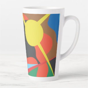 Mooie en levendige kleuren! Latte mok