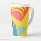 Mooie en levendige kleuren! Latte mok (Rechterhoek)