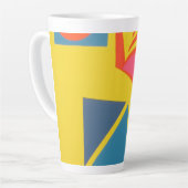 Mooie en levendige kleuren! Latte mok (Linkerhoek)