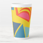 Mooie en levendige kleuren! Latte mok (Voorkant)