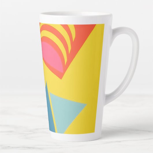Mooie en levendige kleuren! Latte mok (Rechts)