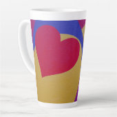 Mooie en levendige kleuren! Latte mok (Linkerhoek)