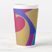 Mooie en levendige kleuren! Latte mok (Voorkant)