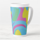 Mooie en levendige kleuren! Latte mok. Latte Mok (Rechterhoek)