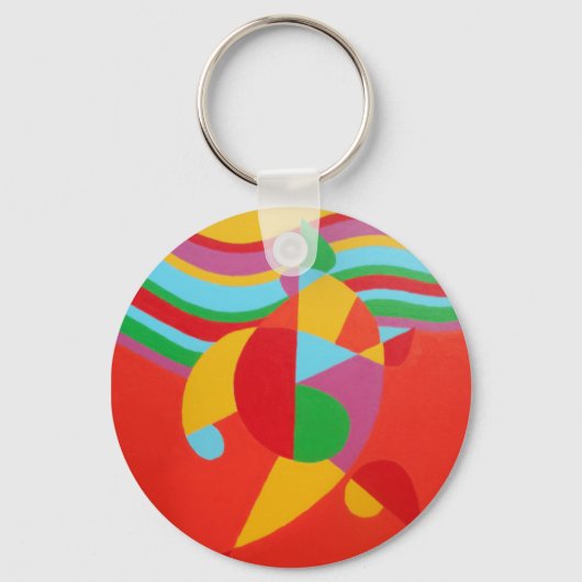 Mooie en levendige kleuren! sleutelhanger (Voorkant)