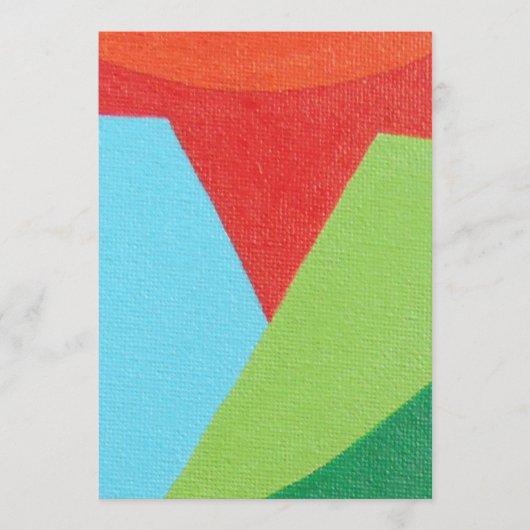Mooie en levendige kleuren! Uitnodiging (Voorkant)
