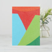 Mooie en levendige kleuren! Uitnodiging (Staand voorkant)