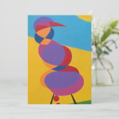 Mooie en levendige kleuren! Uitnodiging (Staand voorkant)