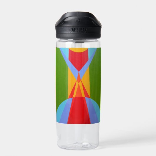 Mooie en levendige kleuren! Waterfles (Achterkant)