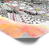 Mooie en magische koningin Poster (Hoek)